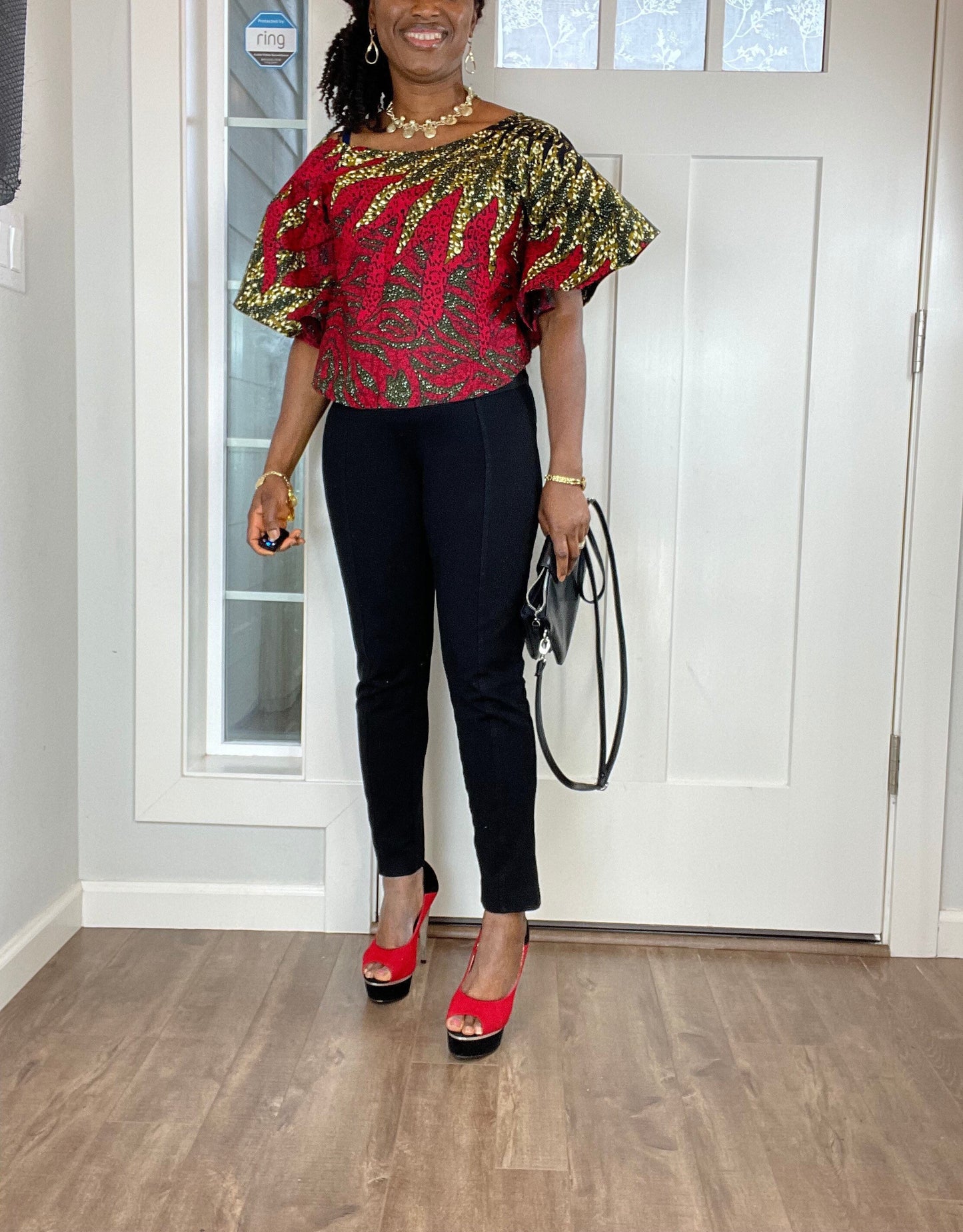 African women clothing/Danshiki Blouse/Ankara Blouse/African top/African duster/Tops/Blouse/