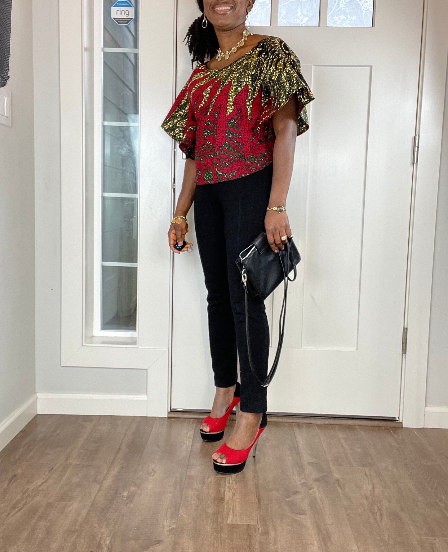 African women clothing/Danshiki Blouse/Ankara Blouse/African top/African duster/Tops/Blouse/