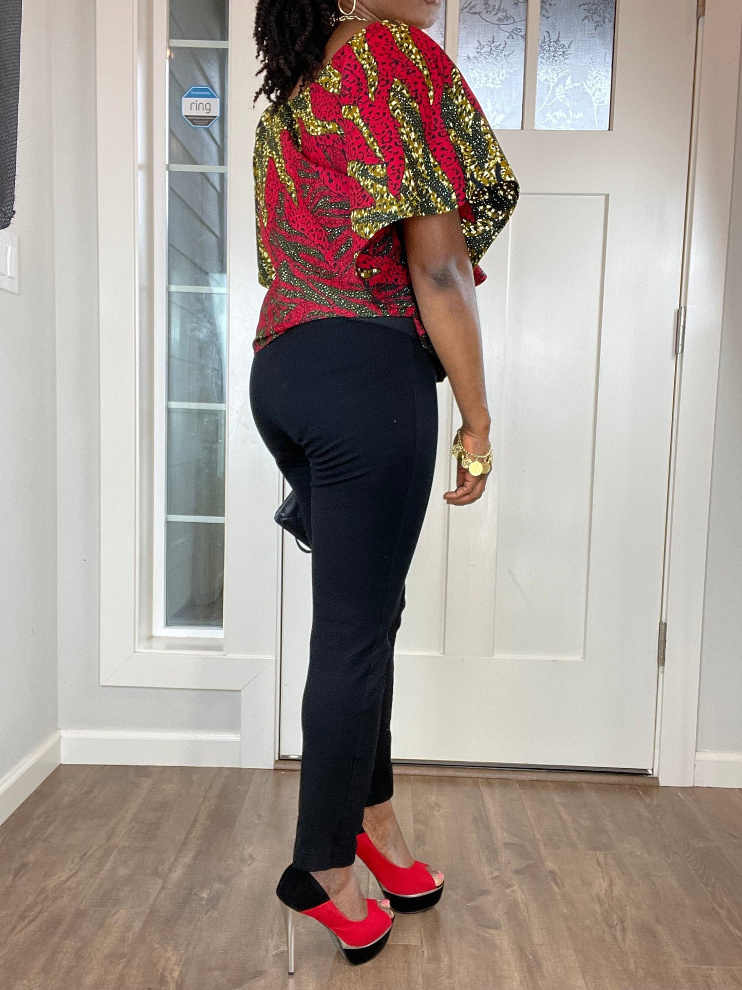 African women clothing/Danshiki Blouse/Ankara Blouse/African top/African duster/Tops/Blouse/