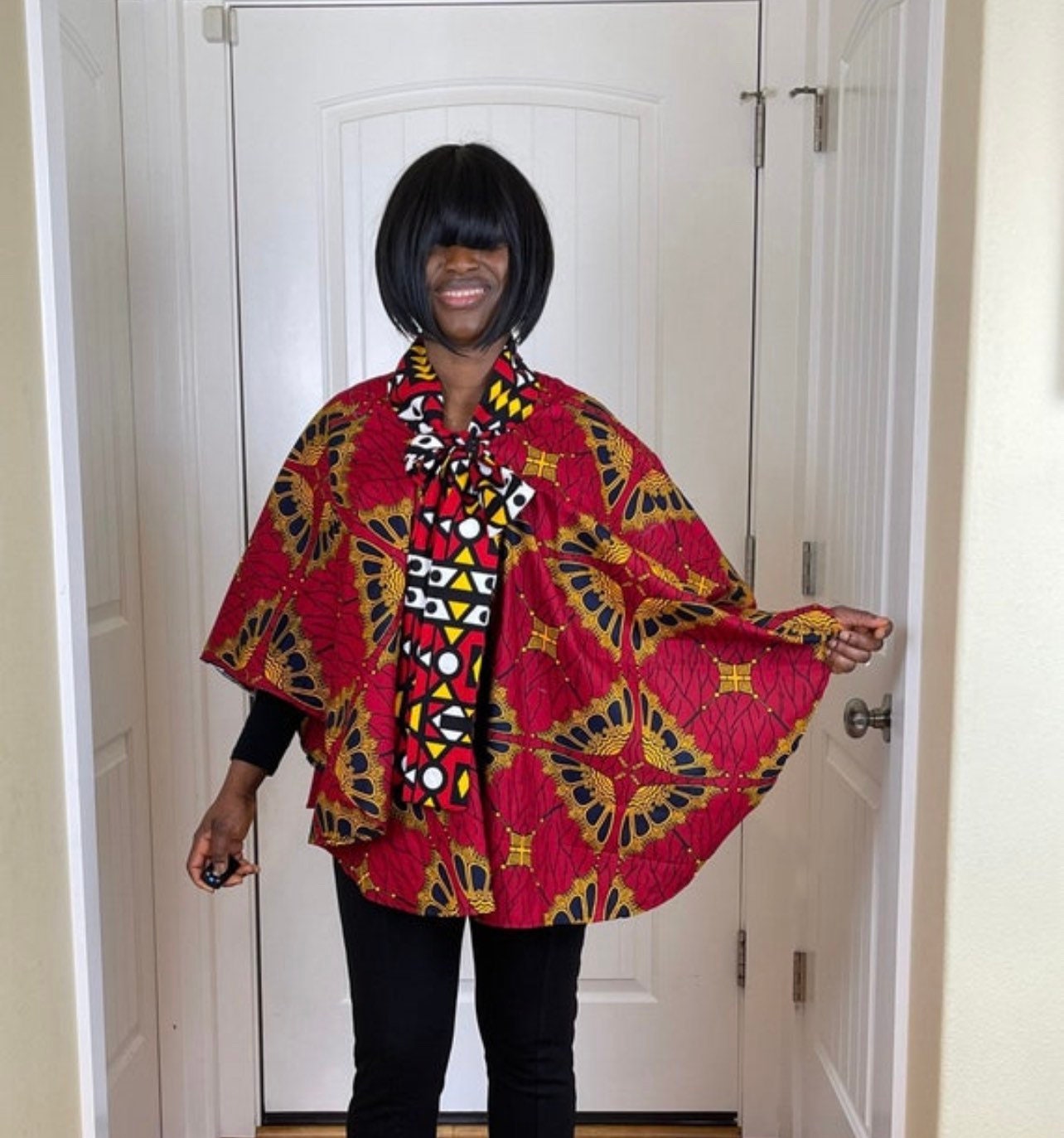 African Cape/Ankara Shawl/Shoulder Shrug/African Print Top/African Clothing/Cape/Poncho/Shawl/Ankara/Plus Size/Women’sTop/Mudcloth Shawl/Dan