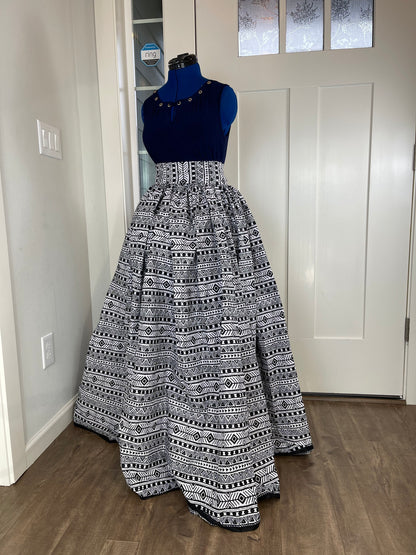 African Skirt/Ankara Skirt/African Clothing/VA34