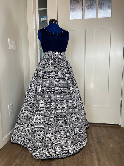 African Skirt/Ankara Skirt/African Clothing/VA34