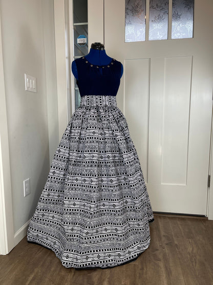 African Skirt/Ankara Skirt/African Clothing/VA34