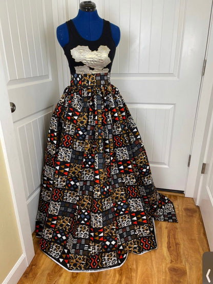 African Skirt/African Clothing/Ankara Skirt/Plus Size Women Skirt/VA89