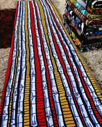 Multicolor African Fabric/African prints/ Ankara fabric/ African fabric per yard/ African fabric for crafts/ African fabri/DK08