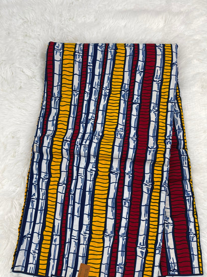 Multicolor African Fabric/African prints/ Ankara fabric/ African fabric per yard/ African fabric for crafts/ African fabri/DK08