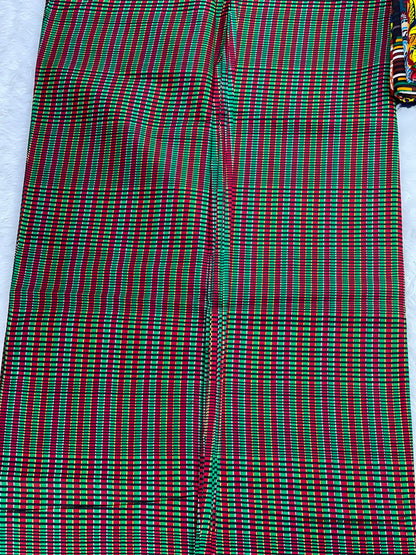 Multicolor African Fabric/African prints/ Ankara fabric/ African fabric per yard/ African fabric for crafts/ African fabri/DK07