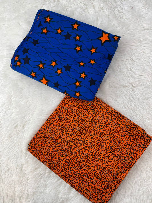 Mix and matched African Fabric/Ankara fabric/ African fabric by the yard/ Wax prints/ Africa Print/African Dress/MK431K//African Fabric