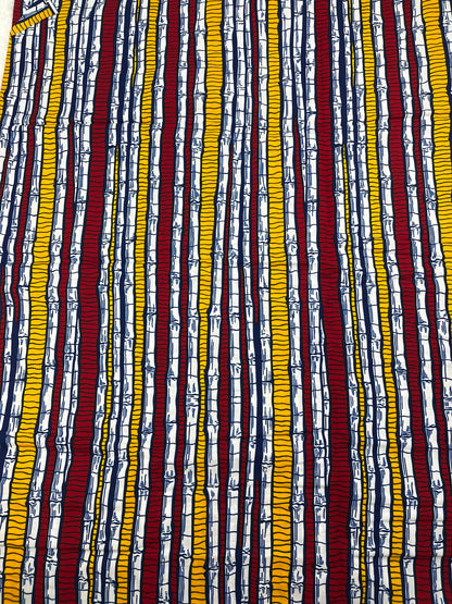 Multicolor African Fabric/African prints/ Ankara fabric/ African fabric per yard/ African fabric for crafts/ African fabri/DK08