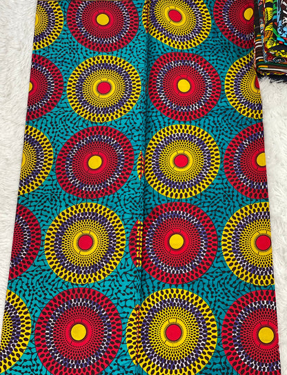 Patched work African Fabric/African prints/ Ankara fabric/ African wax/Hollandais/ Blue and white African Kente/ blue and white fabric/MK788
