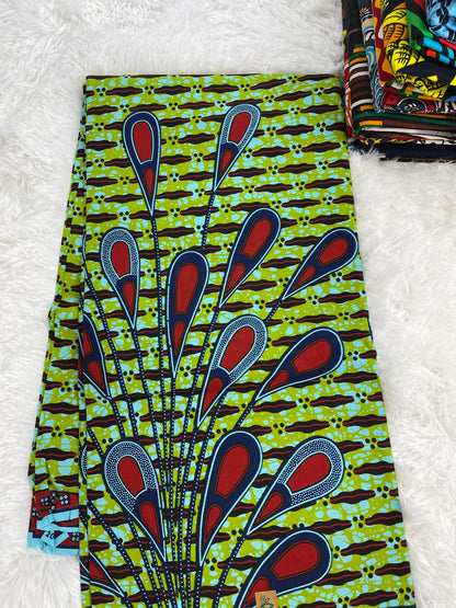 African Fabric/African print/African fabric by the yard /Hollandais/ African fabric/ African fabric 6 yards/FD3
