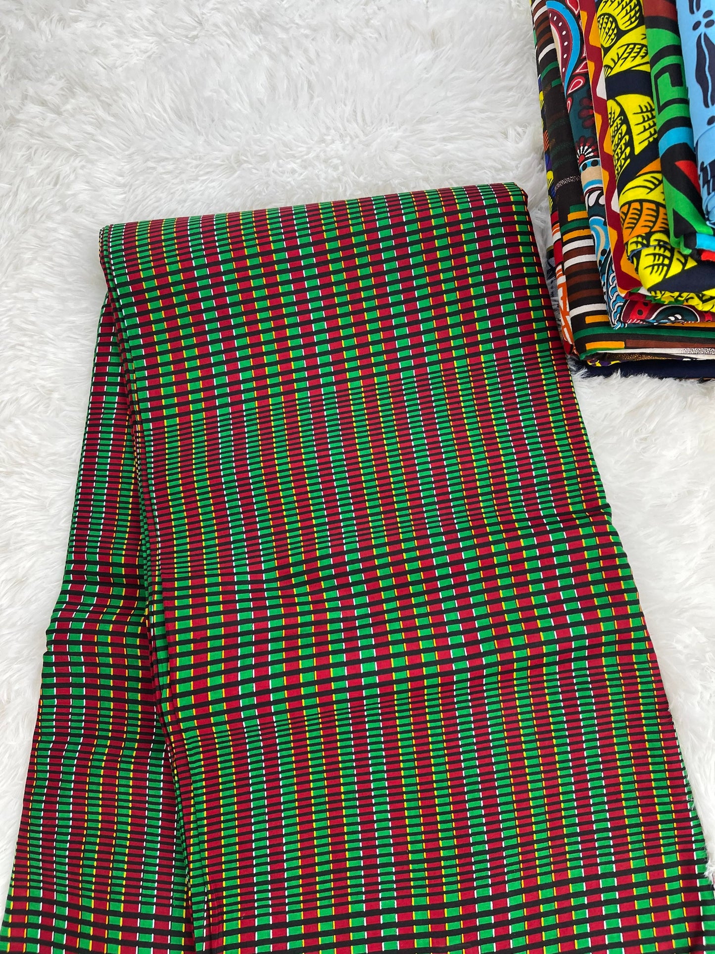 Multicolor African Fabric/African prints/ Ankara fabric/ African fabric per yard/ African fabric for crafts/ African fabri/DK07