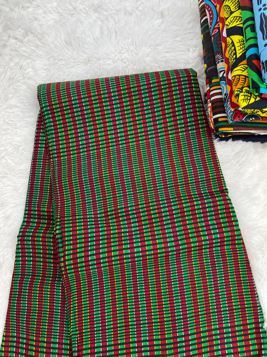 Multicolor African Fabric/African prints/ Ankara fabric/ African fabric per yard/ African fabric for crafts/ African fabri/DK07