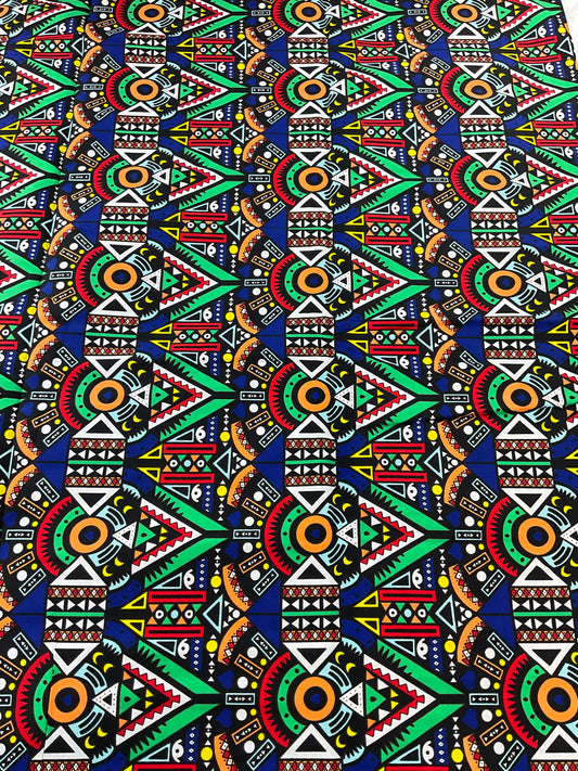 African Fabric/African prints/ Ankara fabric/ African fabric by the yard/African clothing/African fabric 6 yards/MK437