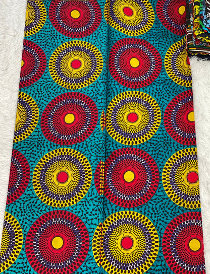 Mix and matched African Fabric/African prints/ Ankara fabric/ African fabric by the yard/ Wax prints/ African fabric for appare/MK432x