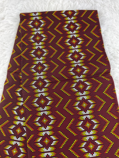 African Fabric/African prints/ Ankara fabric/ African wax/Hollandais/Wine African fabric/MK900/African cotton fabric/Crafts fabric/fabric fi