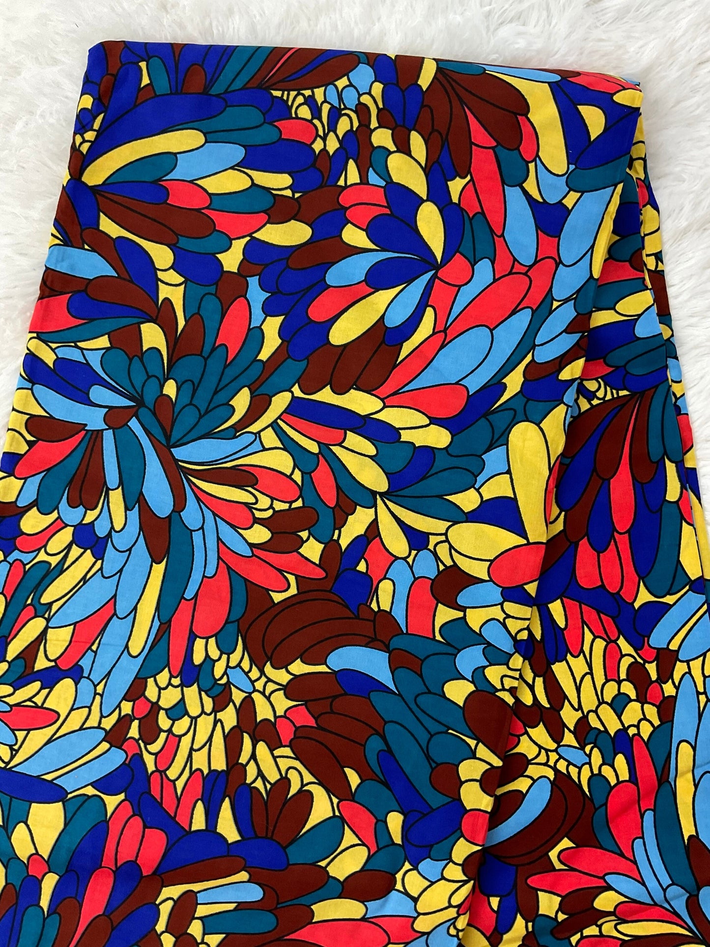 Multicolor African Fabric/African prints/ Ankara fabric/ African fabric per yard/ African fabric for crafts/ African fabri/FG51b/Maxi skirt