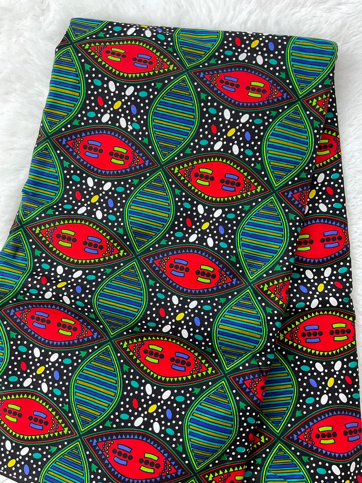 African Fabric/African prints/ Ankara fabric/ African wax/Hollandais/ African fabric/ African fabric 6 yards/FG80