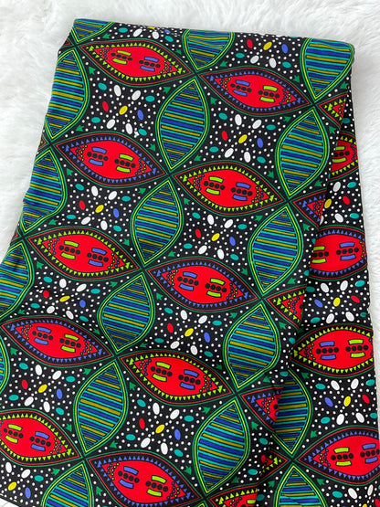 African Fabric/African prints/ Ankara fabric/ African wax/Hollandais/ African fabric/ African fabric 6 yards/FG80