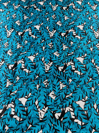 African Fabric 6 Yards/Ankara fabric/ Ankara fabric by the yard/African wax/Hollandais/BLUE African Fabric/MK803