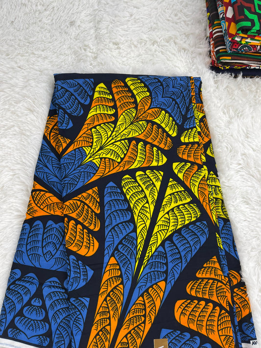 African Fabric/African prints/ Ankara -African wax/Hollandais/African fabric/ African fabric 6 yards/MK599