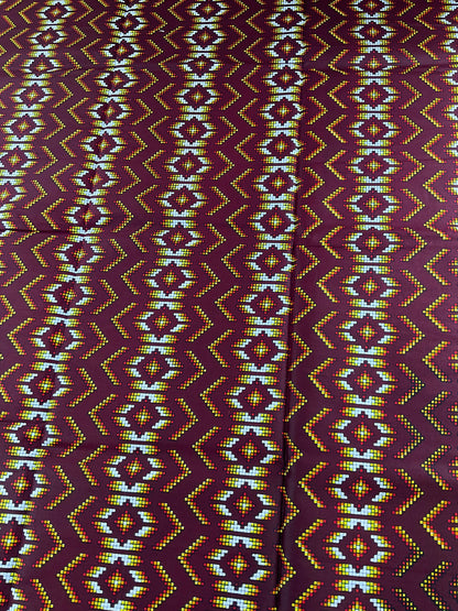 African Fabric/African prints/ Ankara fabric/ African wax/Hollandais/Wine African fabric/MK900/African cotton fabric/Crafts fabric/fabric fi