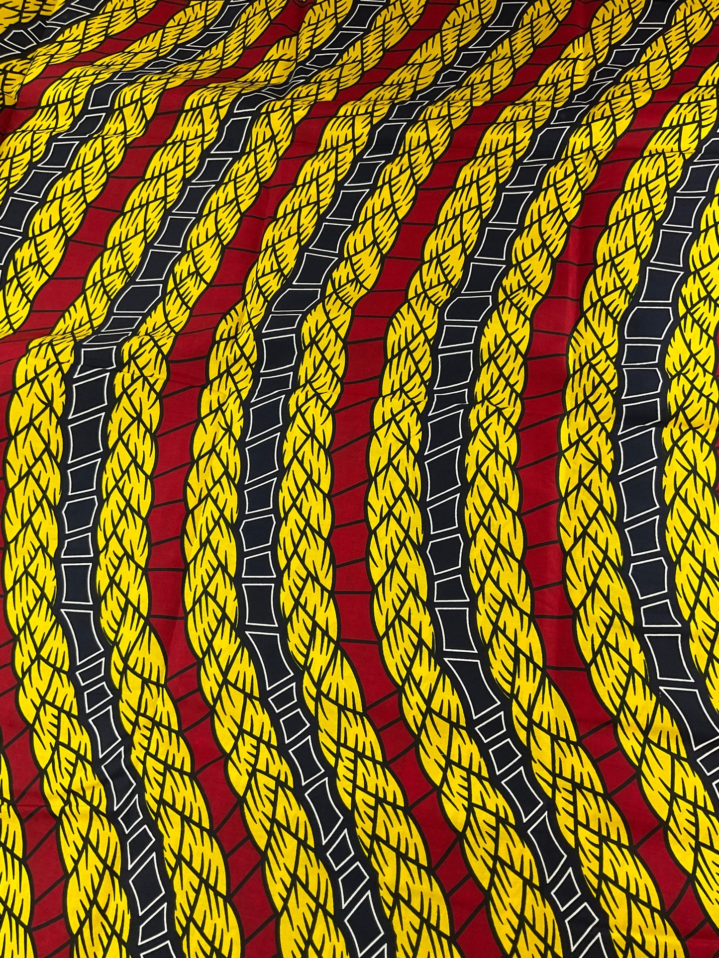 Yellow and red African Fabric/African print/African fabric by the yard /Hollandais/ African fabric/ African fabric 6 yards/FG84