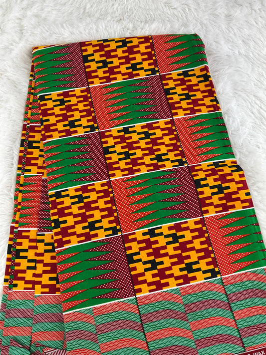 African Fabric/African prints/ Ankara fabric/ African wax/Kente fabric/African fabric per yard/ African fabric for/ZM23