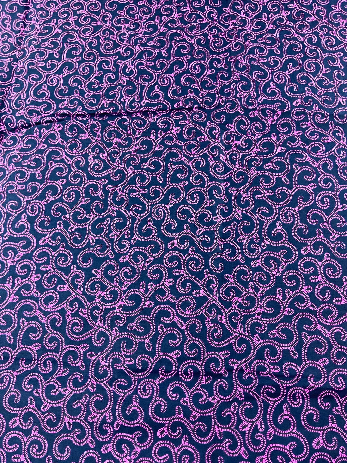 African Fabric/African Print Fabric/ Ankara-Black and Pink Swirl Design/African Dress/ Cotton/Fabric/Scrap Fabric/Fabric Bundle/MK595