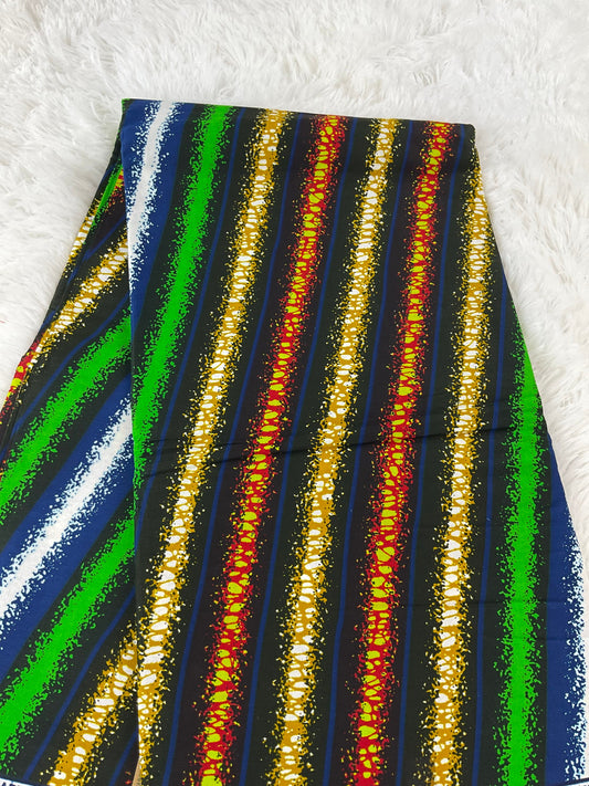 Multicolor African Fabric/African prints/ Ankara fabric/ Wax print/ African fabric for decor/ African fabric for crafts/FG61