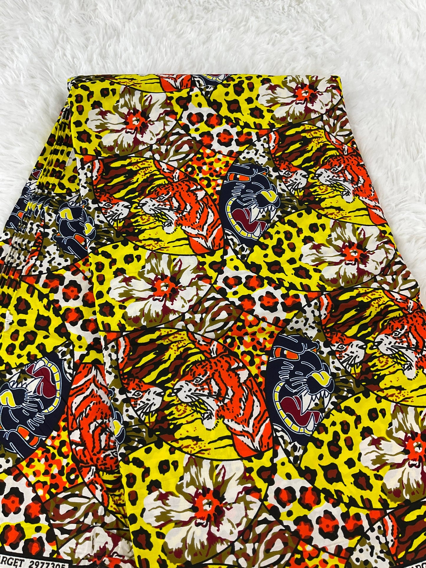 Multicolor African Fabric/African prints/ Ankara fabric/ African fabric per yard/ African fabric for crafts/ African fabri/FG45
