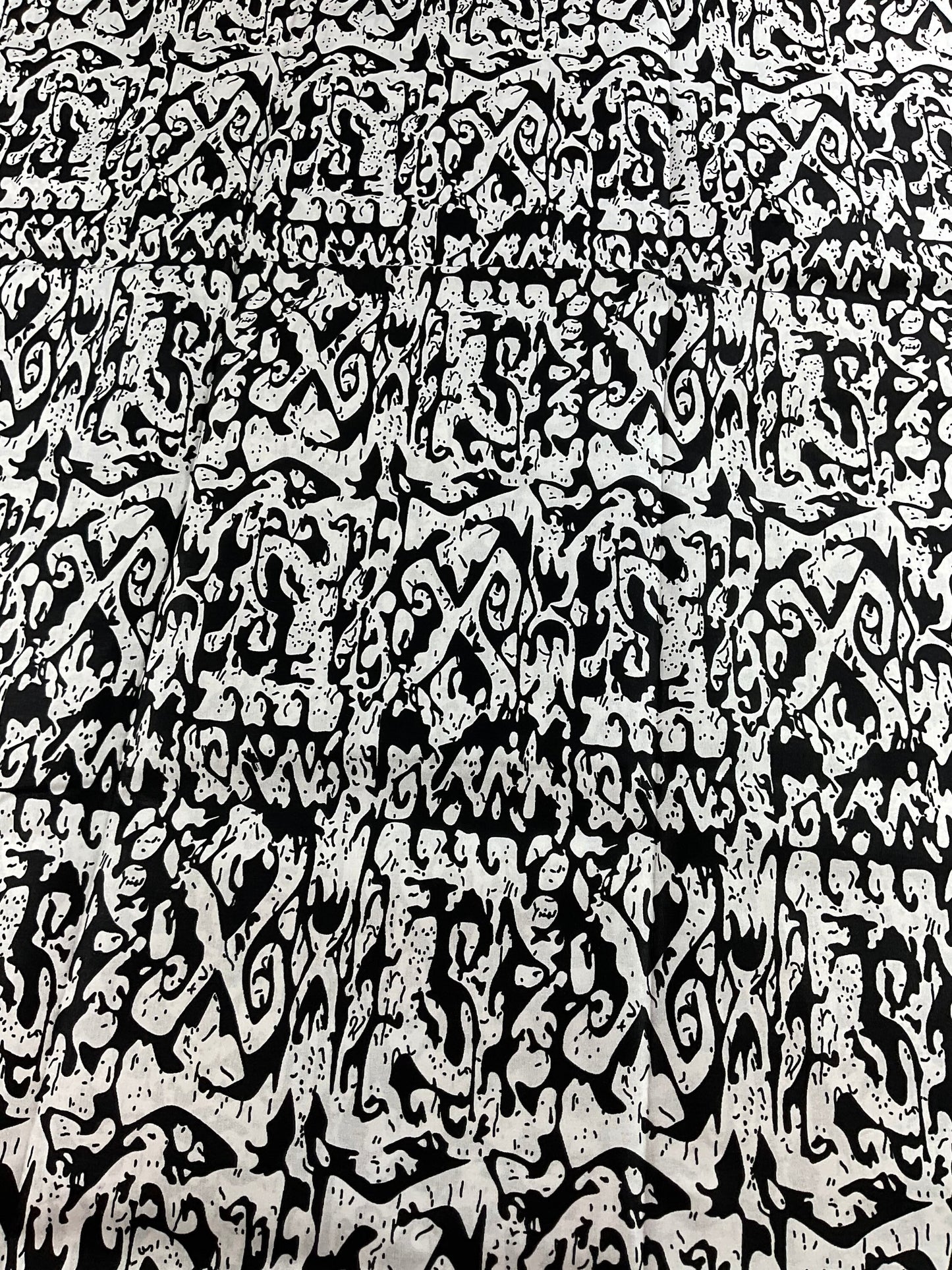 African Fabric/African prints/ Ankara fabric/ Wax print for dress/ African clothing/ African prints for apparels/MK122/Black and White Fabri