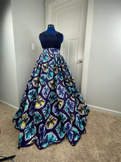 African skirt/Danshiki skirt/Ethnic skirt/VA91