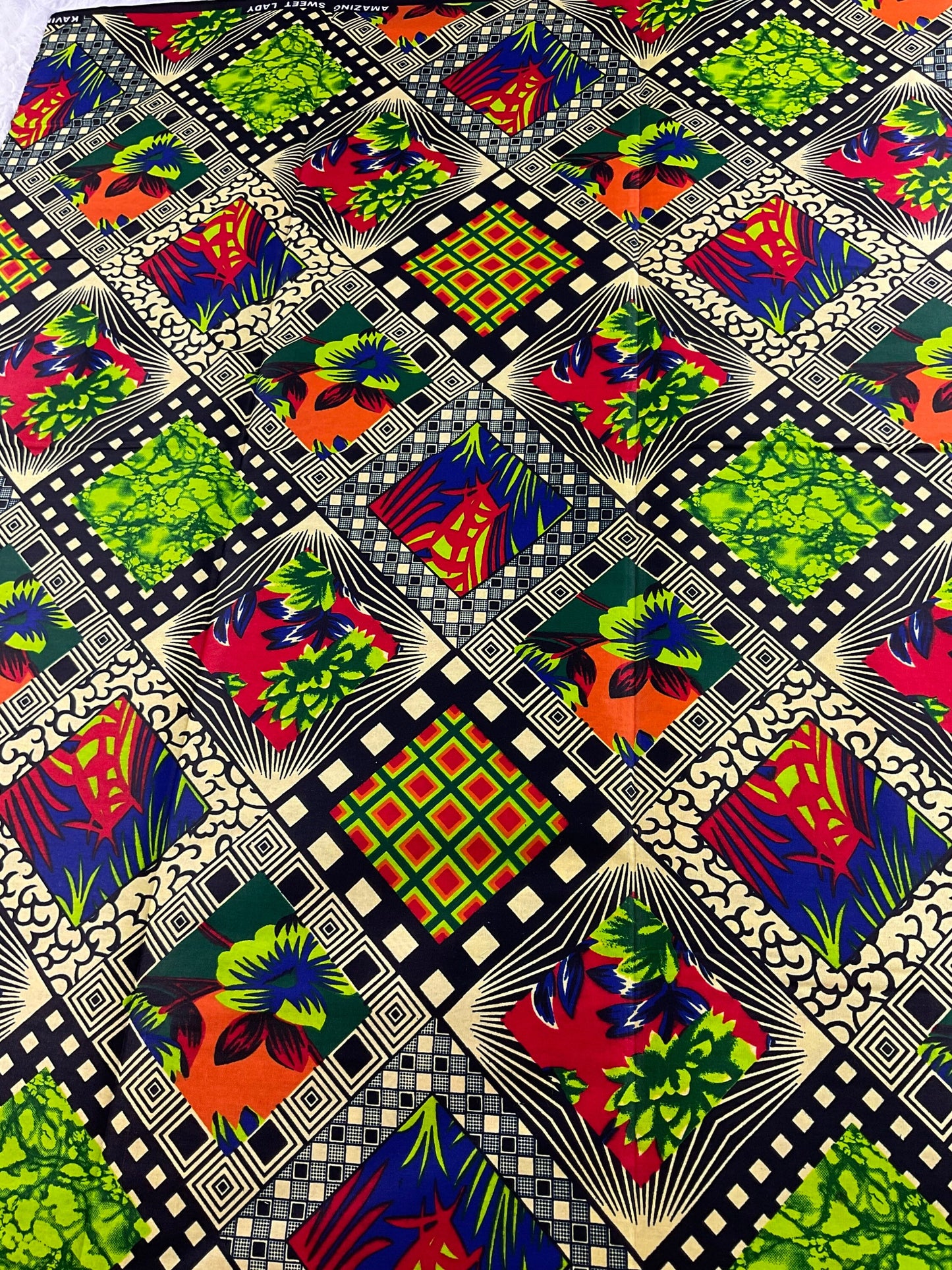 African Fabric/African prints/ Ankara fabric/ African fabric per yard/ African headwrap/ African fabric for crafts/MK173