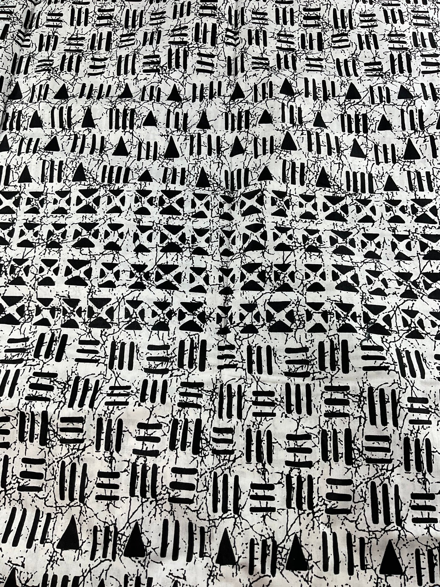 African Fabric/African prints/ Ankara fabric/ African wax/ African fabric per yard/African fabric 6 yards/MK888/Whiteand Black African Fabri