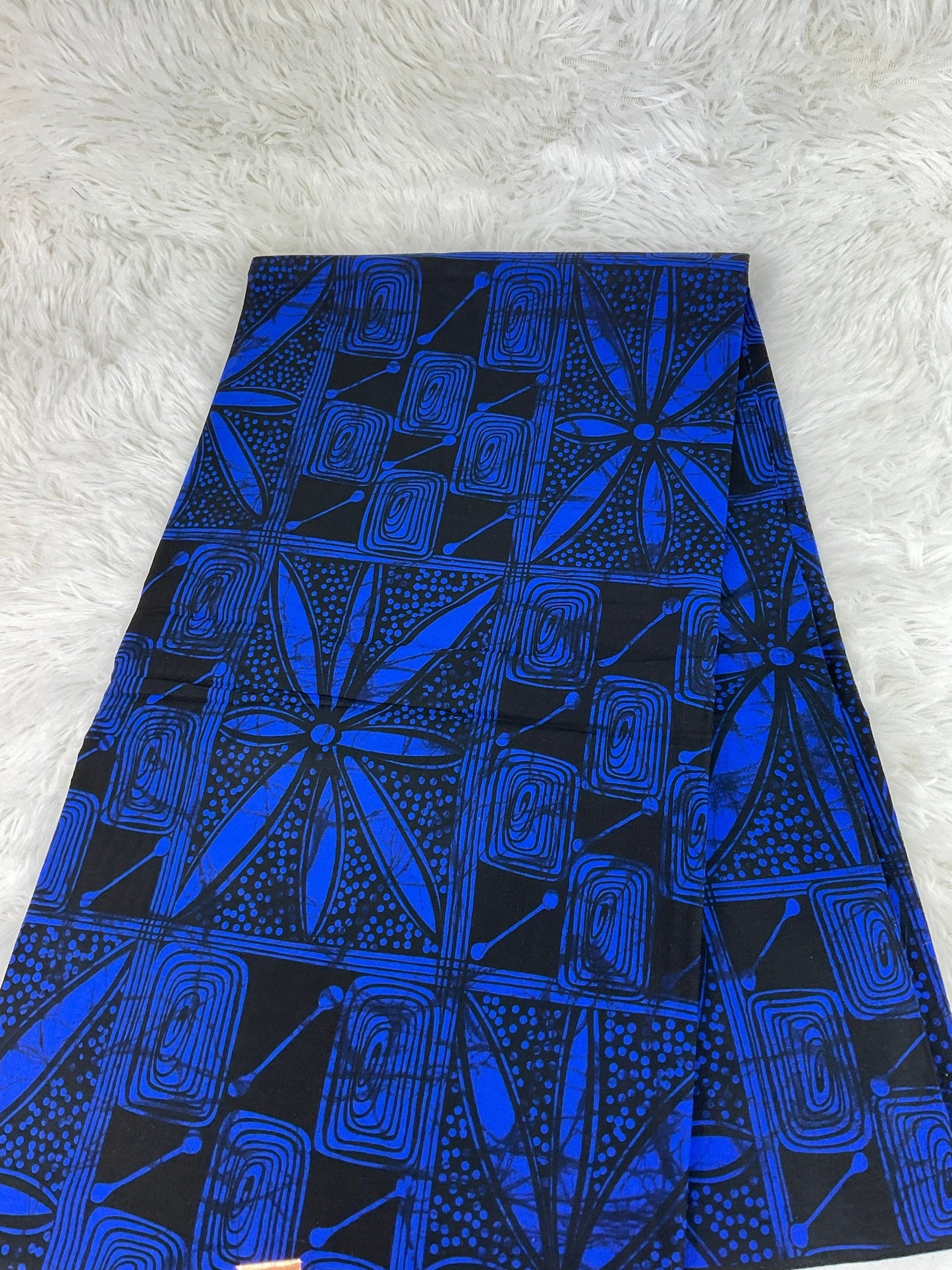 African Fabric/African prints/ Ankara fabric/ African wax/Kitenge fabric/African prints/African fabric/MK168/Blue Fabric