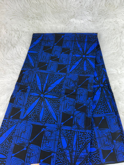 African Fabric/African prints/ Ankara fabric/ African wax/Kitenge fabric/African prints/African fabric/MK168/Blue Fabric