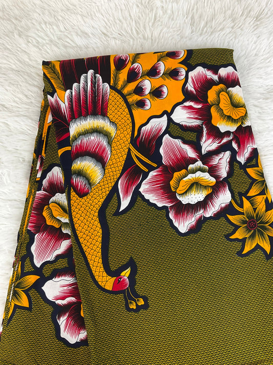 African Fabric/African prints/ Ankara fabric/ African wax/Hollandais/African fabric/ African fabric 6 yards/FG40a