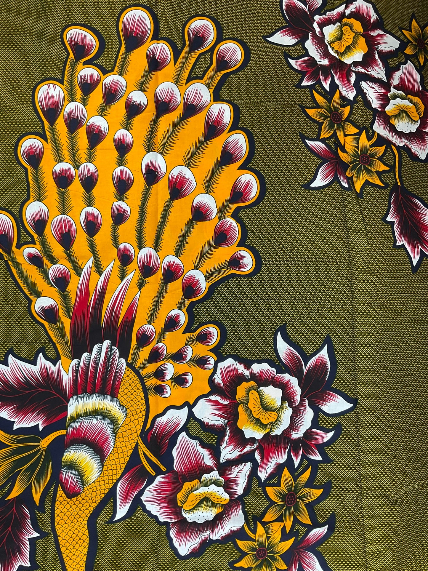 African Fabric/African prints/ Ankara fabric/ African wax/Hollandais/African fabric/ African fabric 6 yards/FG40a