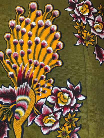 African Fabric/African prints/ Ankara fabric/ African wax/Hollandais/African fabric/ African fabric 6 yards/FG40a