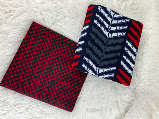 Mix and matched African Fabric/Ankara fabric/ African fabric by the yard/ Wax prints/ African fabric for apparel/MK431