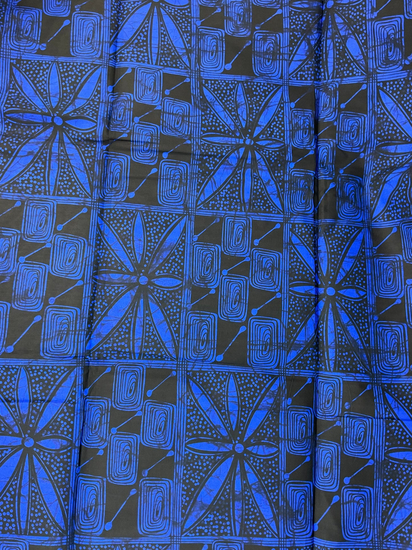 African Fabric/African prints/ Ankara fabric/ African wax/Kitenge fabric/African prints/African fabric/MK168/Blue Fabric