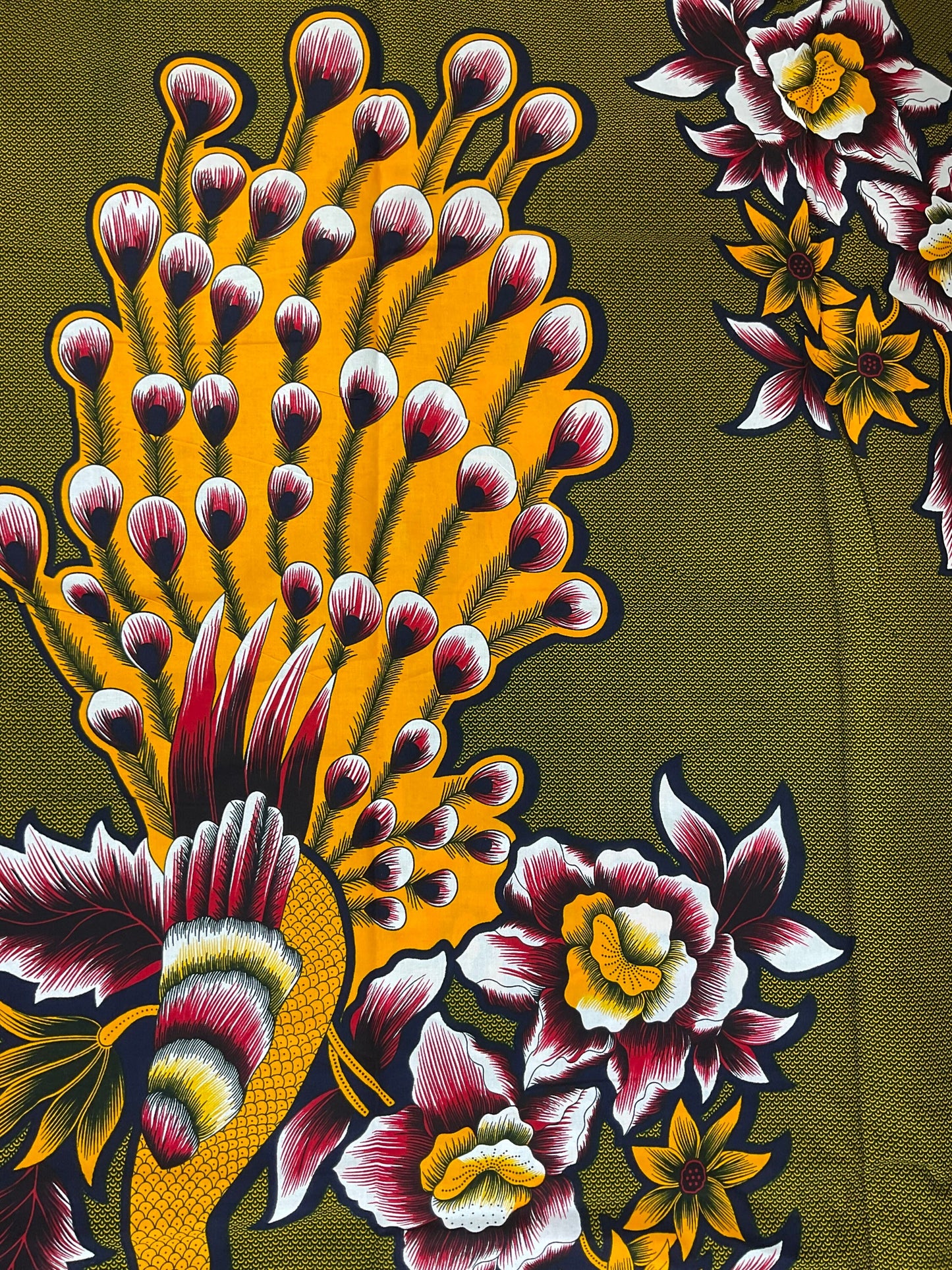 African Fabric/African prints/ Ankara fabric/ African wax/Hollandais/African fabric/ African fabric 6 yards/FG40a