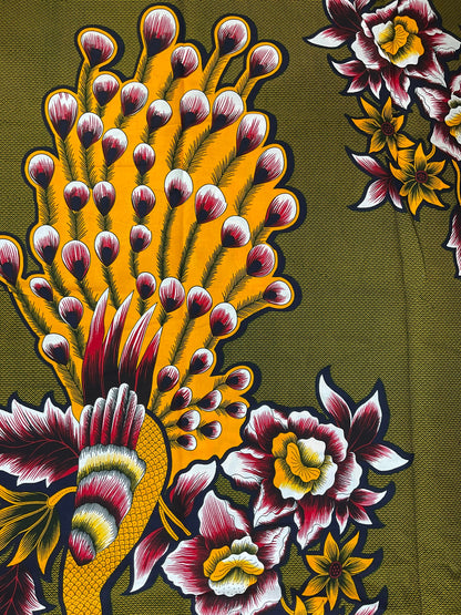 African Fabric/African prints/ Ankara fabric/ African wax/Hollandais/African fabric/ African fabric 6 yards/FG40a