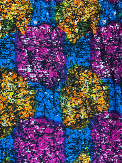 GreenAfrican Fabric/African prints/ Ankara fabric/ Wax print for dress/ African headwrap/African fabric for crafts/ African Fabric/mK401
