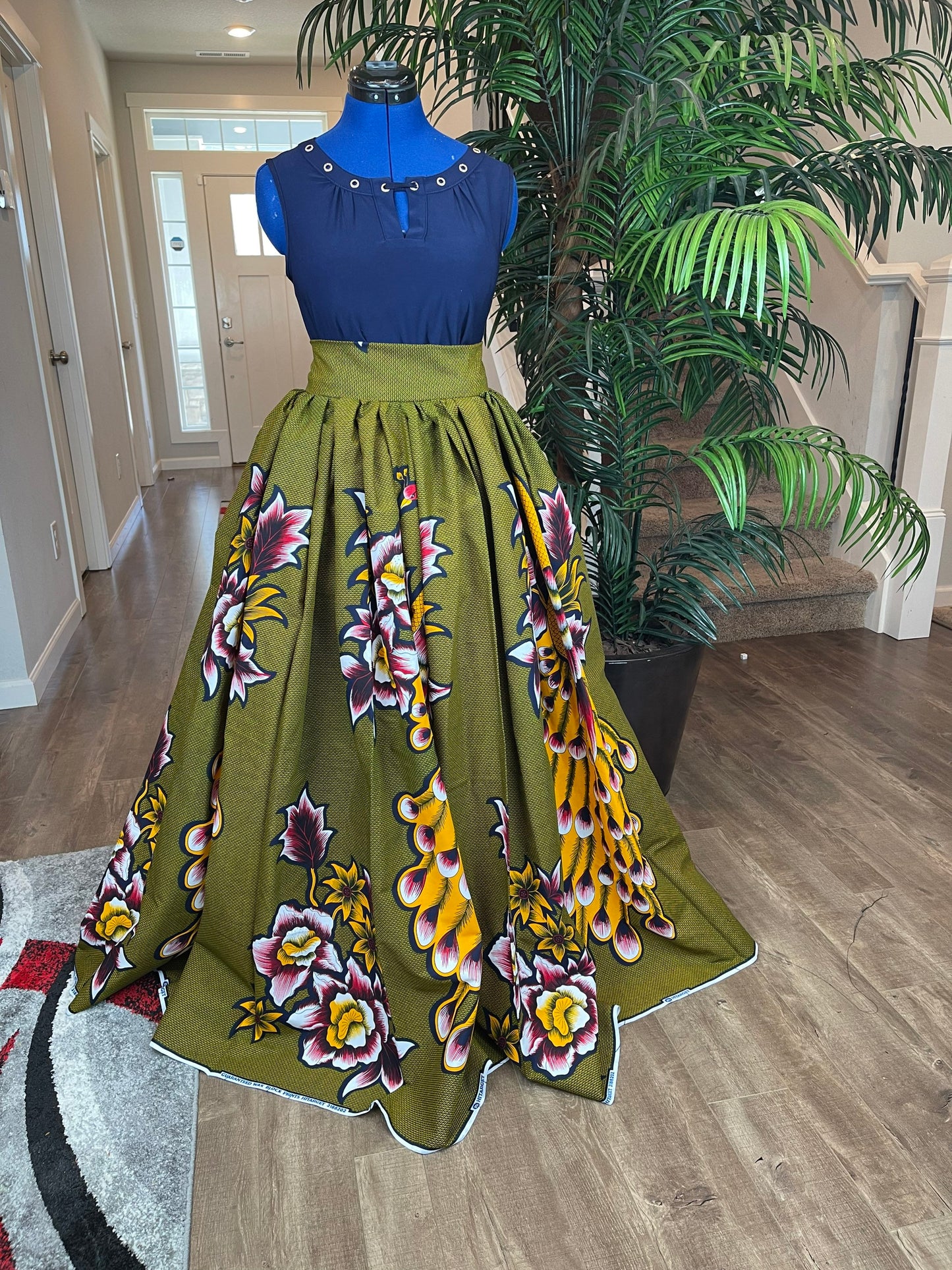 African Skirt/Ankara Skirt/Maxi Skirt/VA58