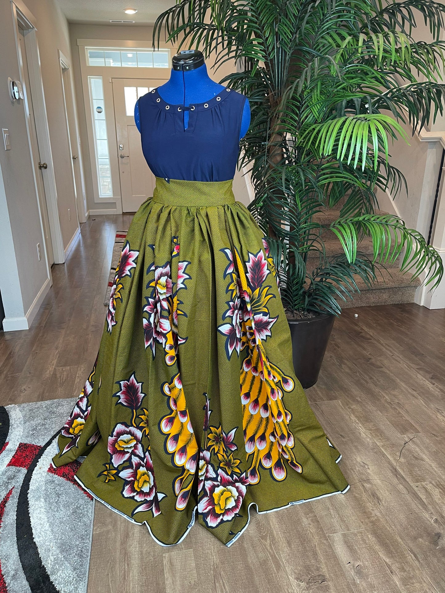 African Skirt/Ankara Skirt/Maxi Skirt/VA58