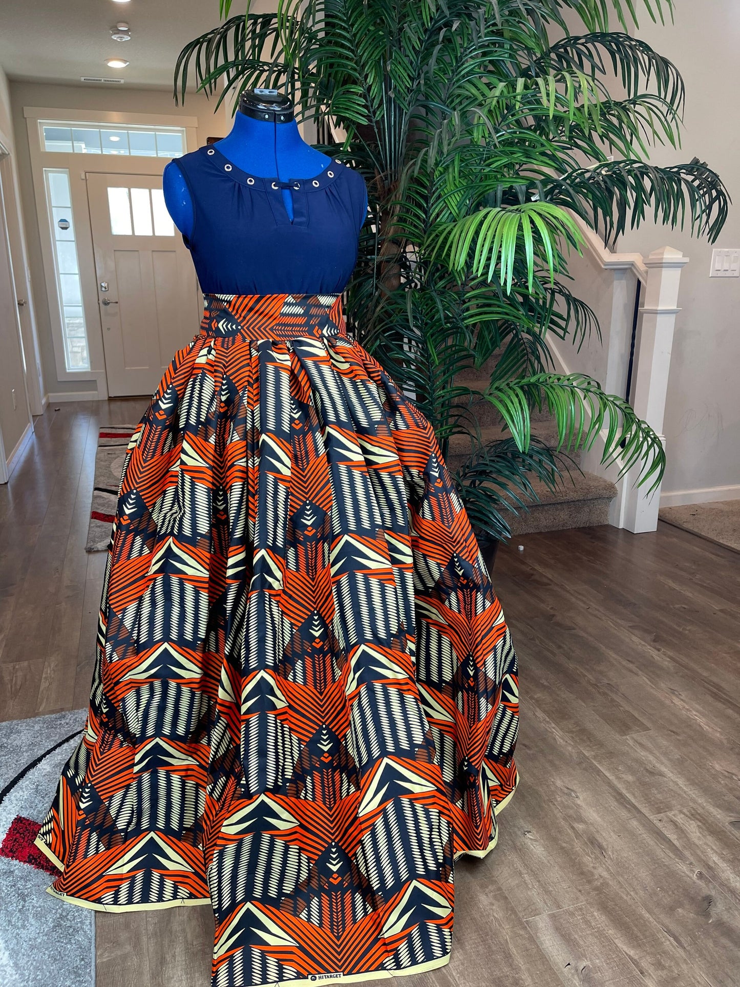 African clothing maxi skirt/ African women clothing/ Ankara maxi skirt/ African print skirt/ Ankara long skirt/ patched  skirt/fashion skirt