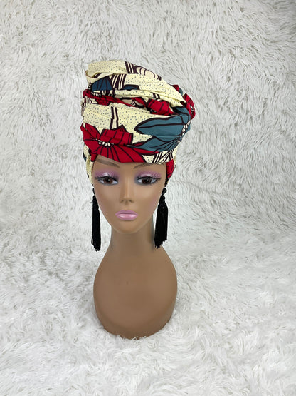 African Head wraps For Women/Headwrap/African Scarf/Head Piece/Head Scarf/Head Dress/Head Wraps For Women.