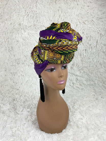 Ankara headwrap/African headwrap/African fabric/ African clothing/African scarf/ African headband/ turbans/ Hairpiece / head